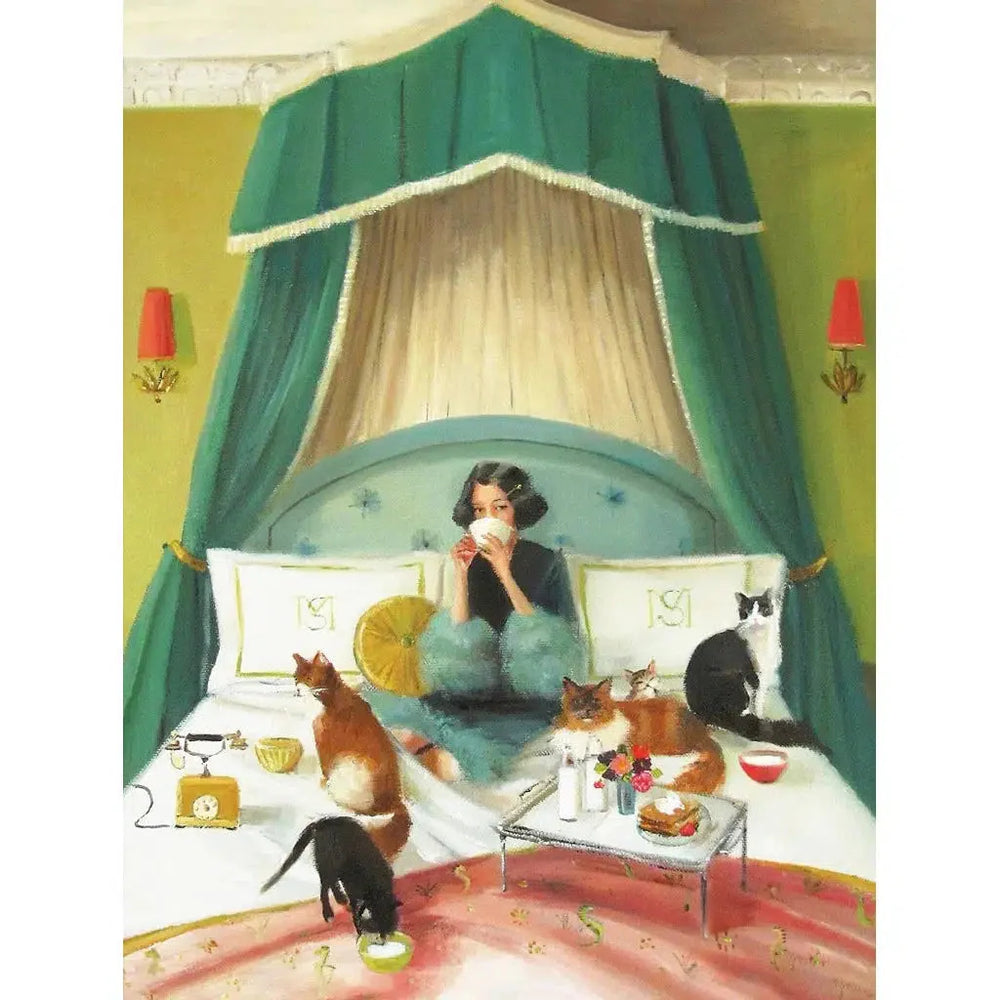 Breakfast in Bed 500 Piece Jigsaw Puzzle NYPC (ONLINE ORDER ONLY)