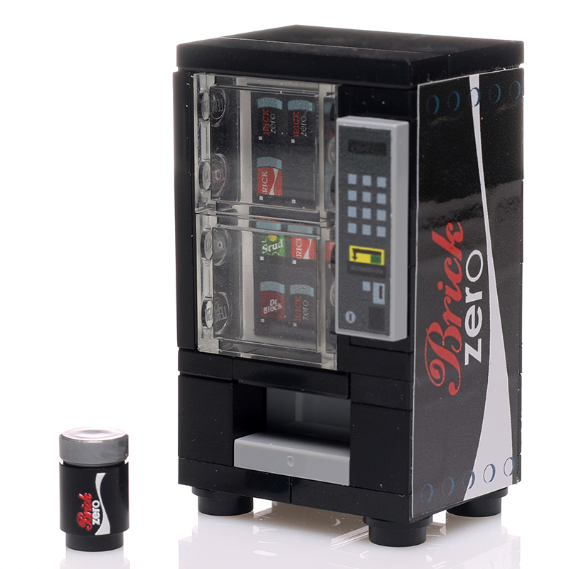 Brick Zero Soda Vending Machine made using LEGO parts - B3 Customs (Online Order Only)