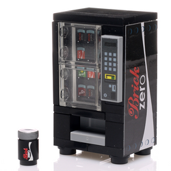 Brick Zero Soda Vending Machine made using LEGO parts - B3 Customs (Online Order Only)