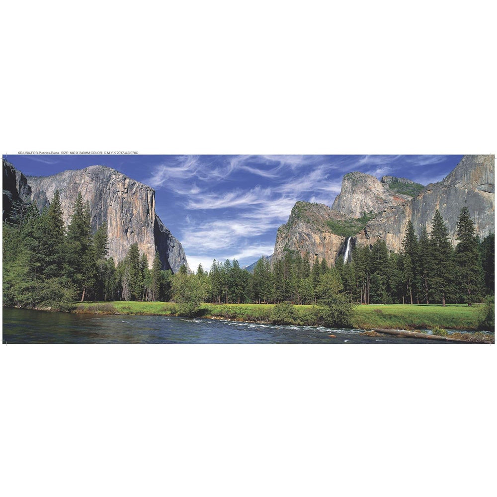 Bridal Veil Falls 504 Piece Panoramic Jigsaw Puzzle Pressman (ONLINE ORDER ONLY)