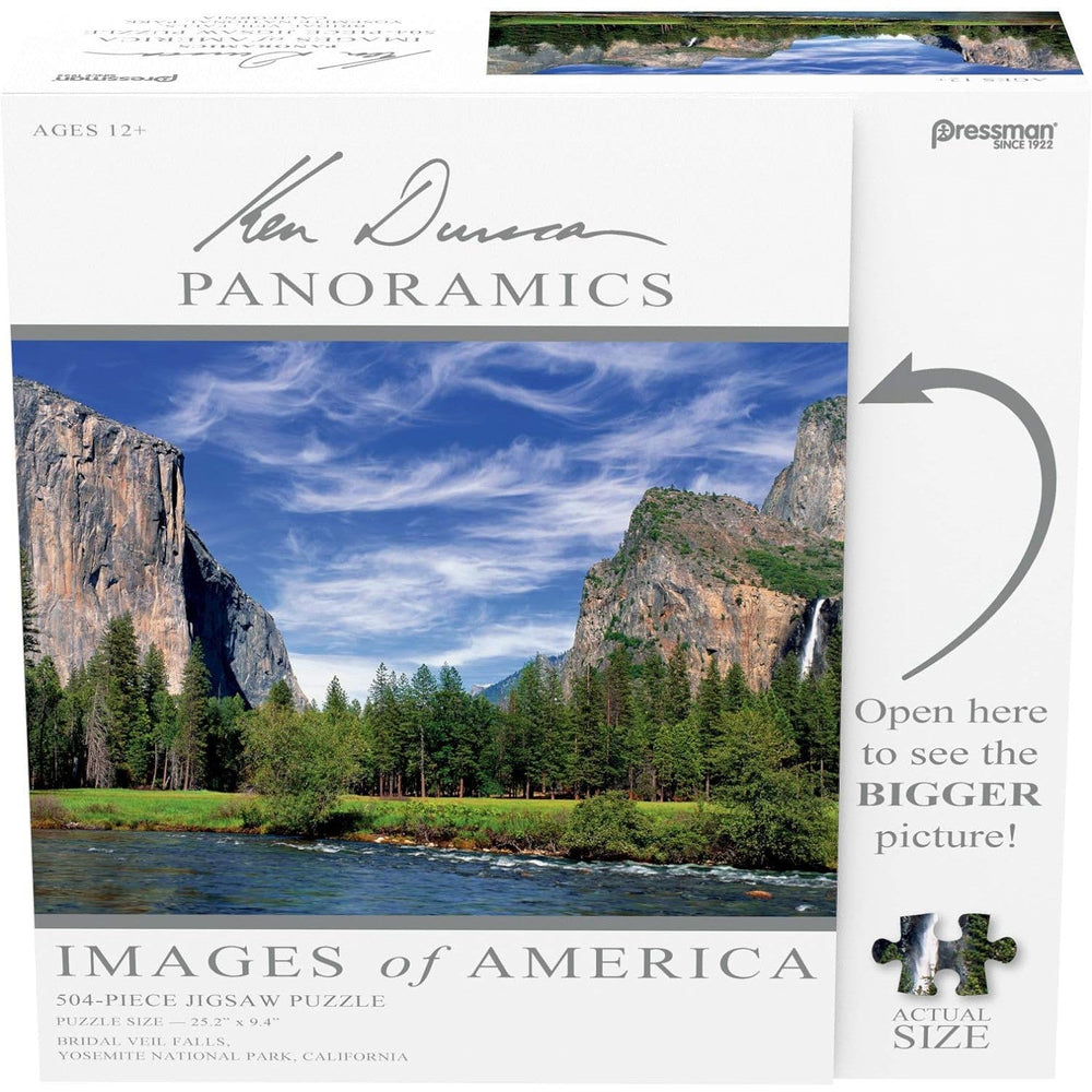 Bridal Veil Falls 504 Piece Panoramic Jigsaw Puzzle Pressman (ONLINE ORDER ONLY)