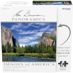 Bridal Veil Falls 504 Piece Panoramic Jigsaw Puzzle Pressman (ONLINE ORDER ONLY)