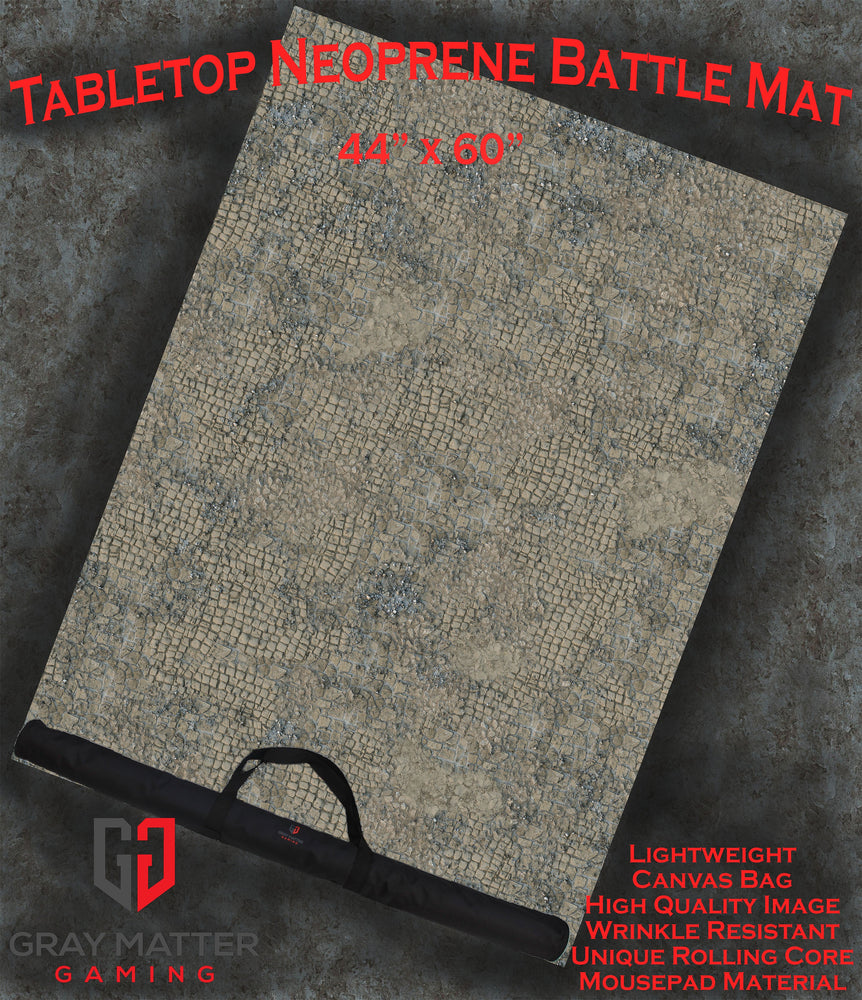 Broken Cobblestone - Neoprene Battle Mat with Bag (ONLINE ORDER ONLY)