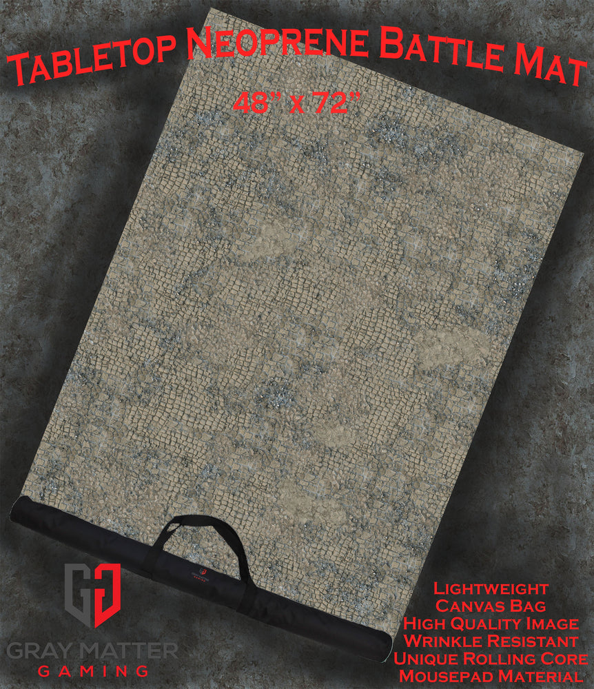 Broken Cobblestone - Neoprene Battle Mat with Bag (ONLINE ORDER ONLY)