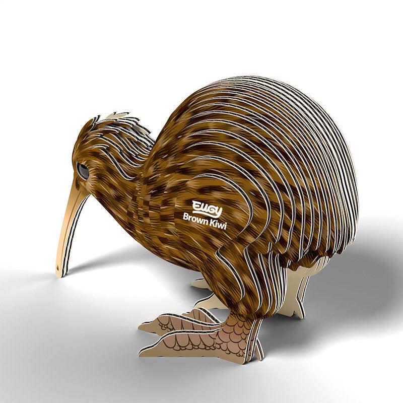 Brown Kiwi 3D Cardboard Model Kit Eugy (ONLINE ORDER ONLY)