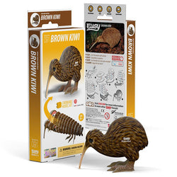 Brown Kiwi 3D Cardboard Model Kit Eugy (ONLINE ORDER ONLY)