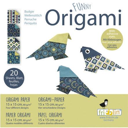 Budgie Funny Origami Kit Fridolin (ONLINE ORDER ONLY)