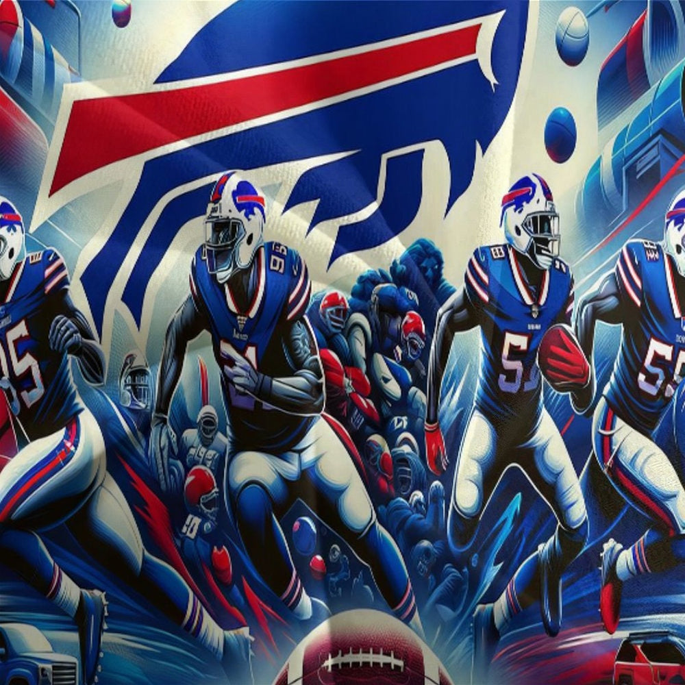 Buffalo Bills Bedding Set Duvet Cover Without Filler (Online Order Only)