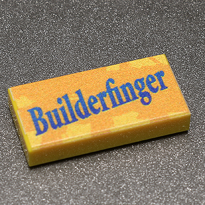 Builderfinger - B3 Customs® Printed 1x2 Tile (Online Order Only)