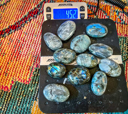 Bulk BLUE Labradorite PalmStone, 1 Lb Bulk Labradorite Crystal Palms (ONLINE ORDER ONLY)