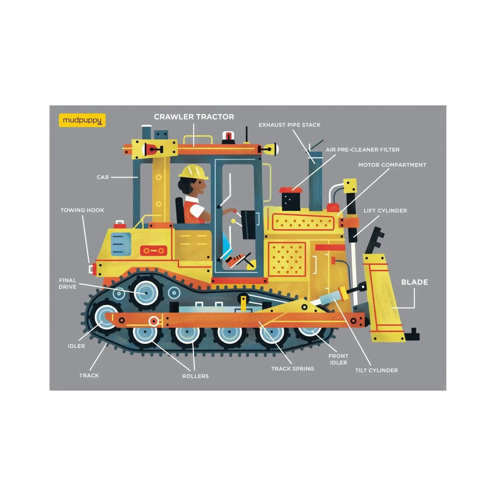 Bulldozer 48 Piece Mini Jigsaw Puzzle Mudpuppy (ONLINE ORDER ONLY)