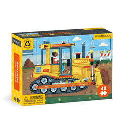 Bulldozer 48 Piece Mini Jigsaw Puzzle Mudpuppy (ONLINE ORDER ONLY)