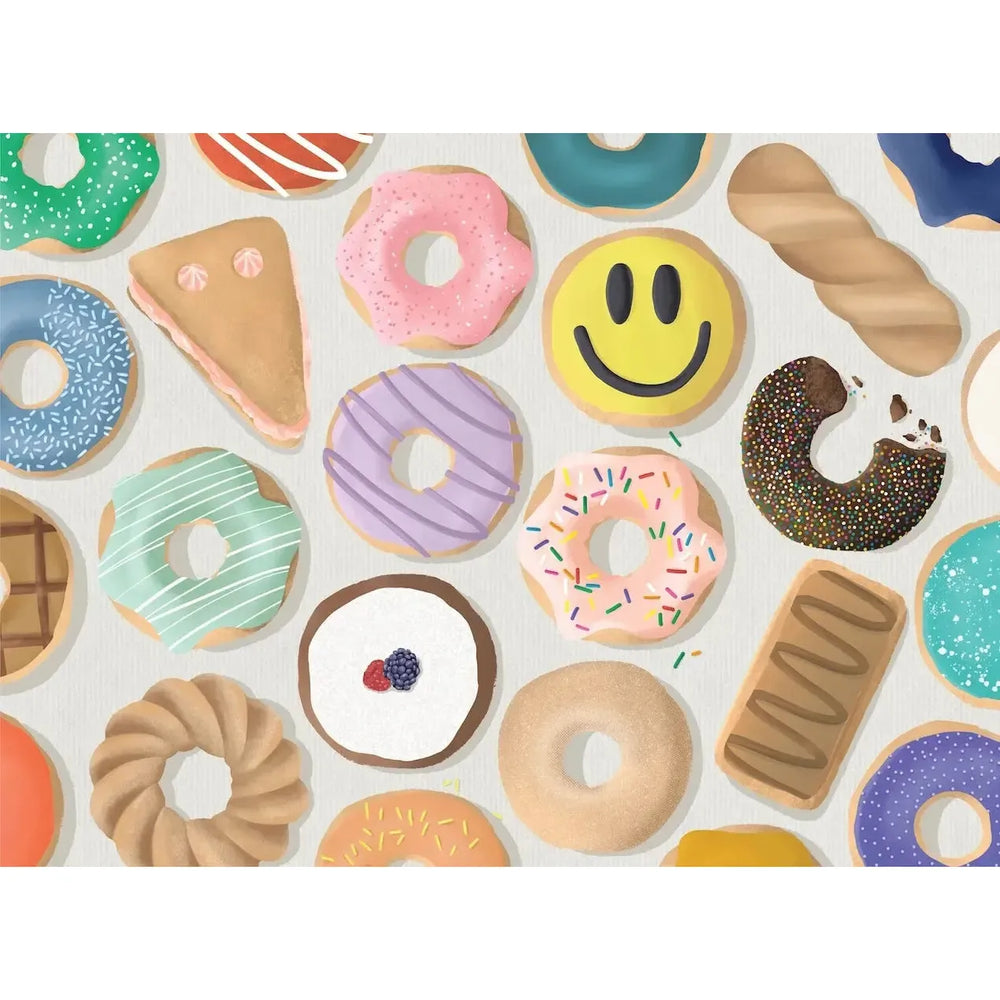 But First, Donuts! 500 Piece Jigsaw Puzzle PuzzleFolk (ONLINE ORDER ONLY)