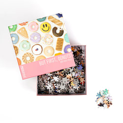 But First, Donuts! 500 Piece Jigsaw Puzzle PuzzleFolk (ONLINE ORDER ONLY)
