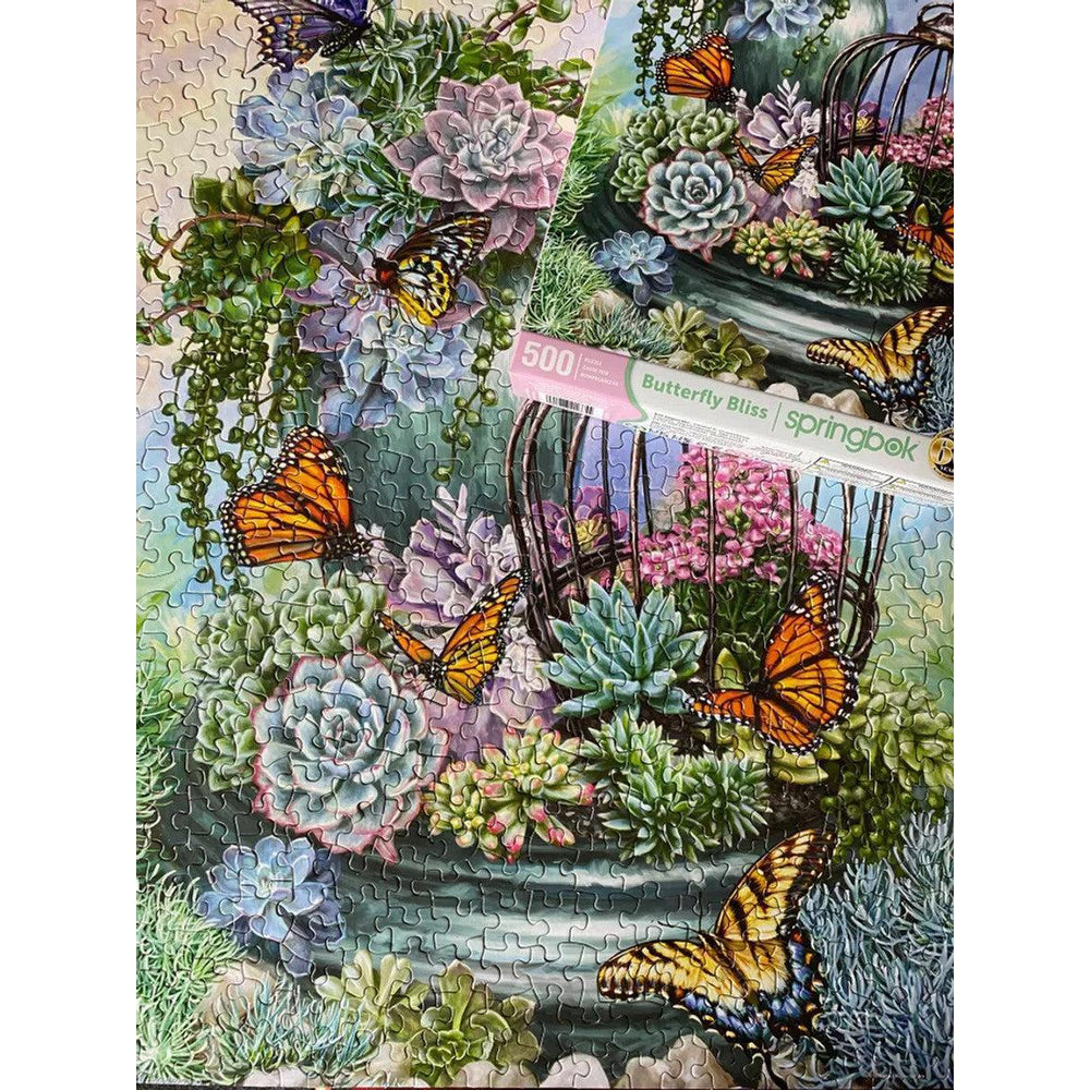 Butterfly Bliss 500 Piece Jigsaw Puzzle Springbok (ONLINE ORDER ONLY)