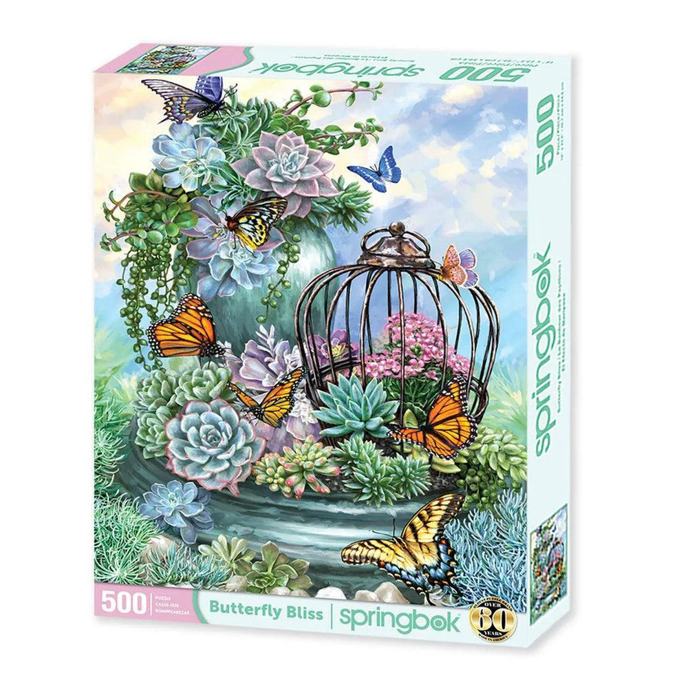 Butterfly Bliss 500 Piece Jigsaw Puzzle Springbok (ONLINE ORDER ONLY)