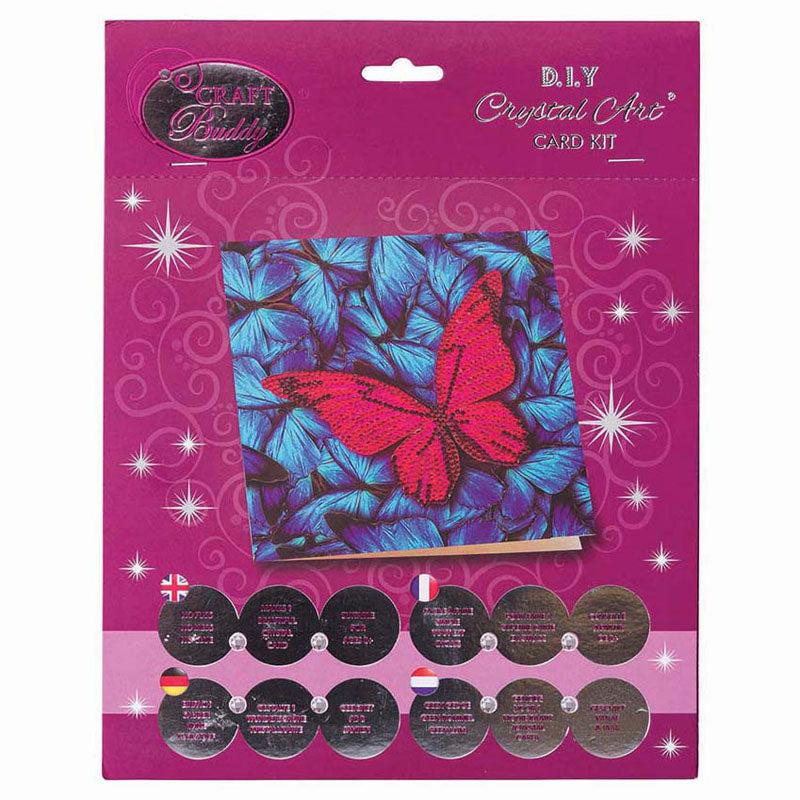Butterfly Crystal Art Card Kit Craft Buddy (ONLINE ORDER ONLY)