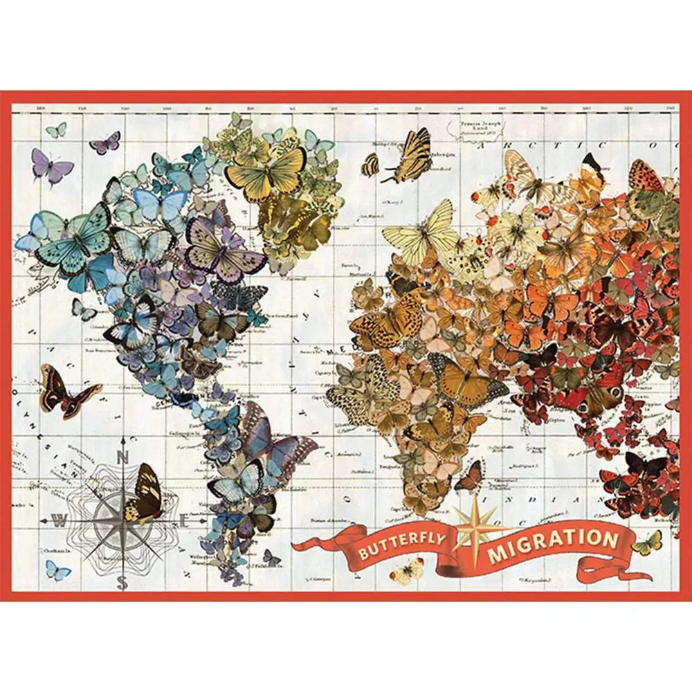 Butterfly Migration 1000 Piece Jigsaw Puzzle Galison (ONLINE ORDER ONLY)