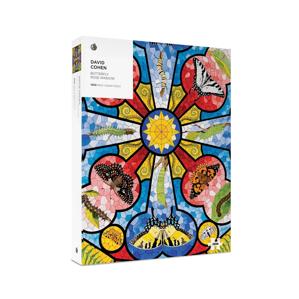 Butterfly Rose Window 1000 Piece Jigsaw Puzzle Pomegranate (ONLINE ORDER ONLY)