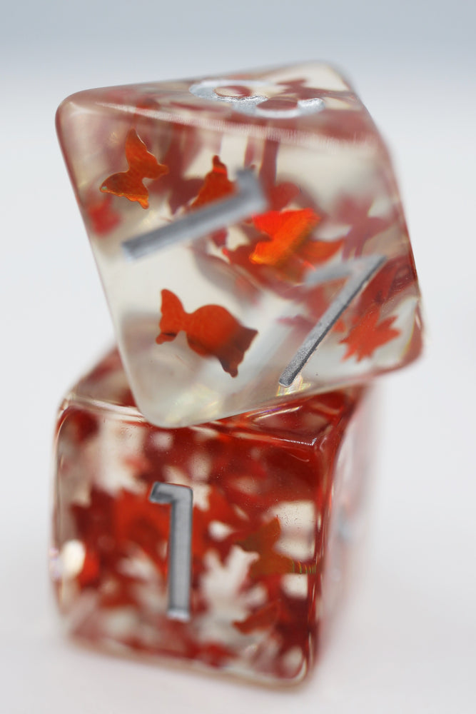 Butterfly Kiss - Orange RPG Dice Set (ONLINE ORDER ONLY)