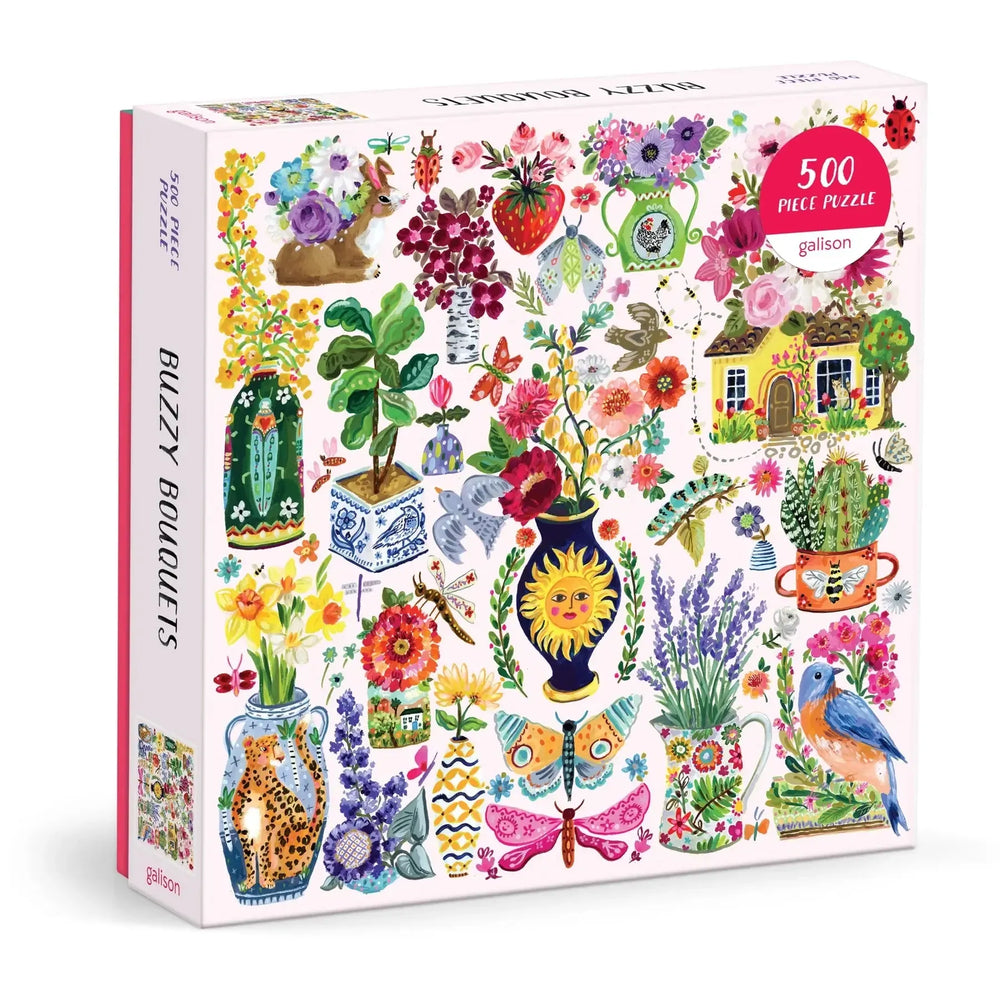 Buzzy Bouquets 500 Piece Jigsaw Puzzle Galison (ONLINE ORDER ONLY)