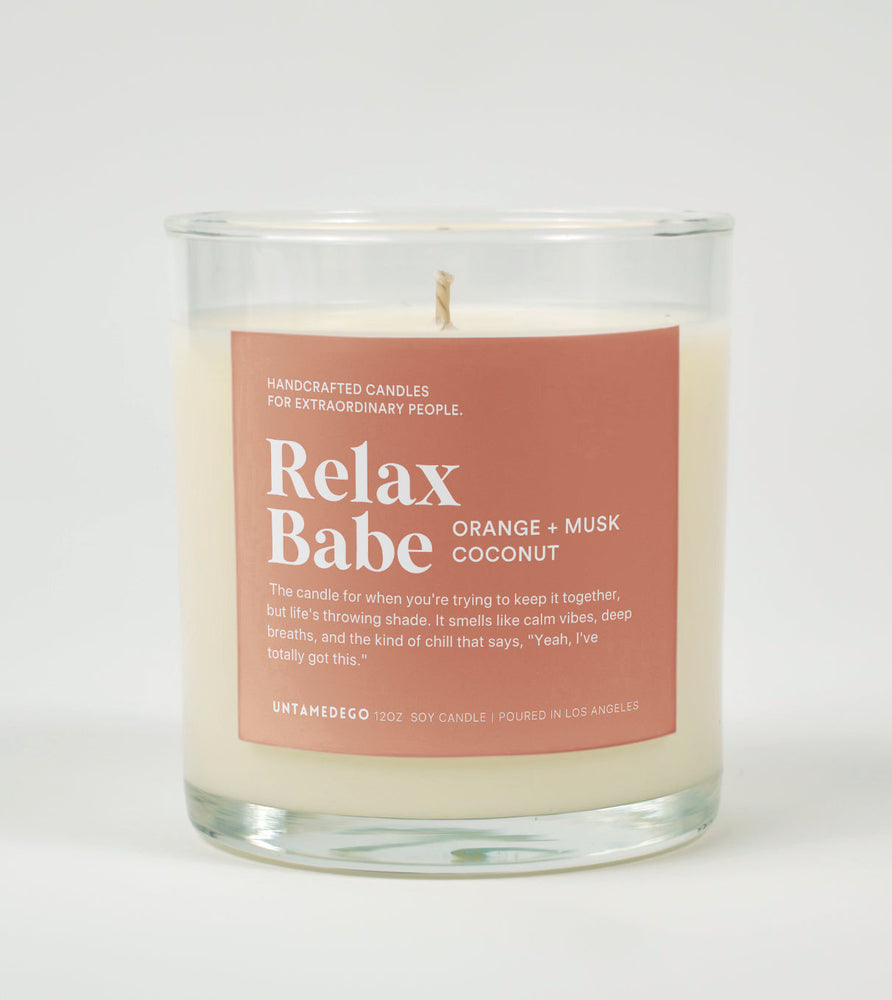 Relax Babe Glass Candle (Online Order Only)