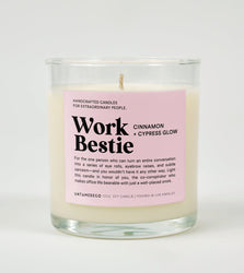 Work Bestie Glass Candle (Online Order Only)