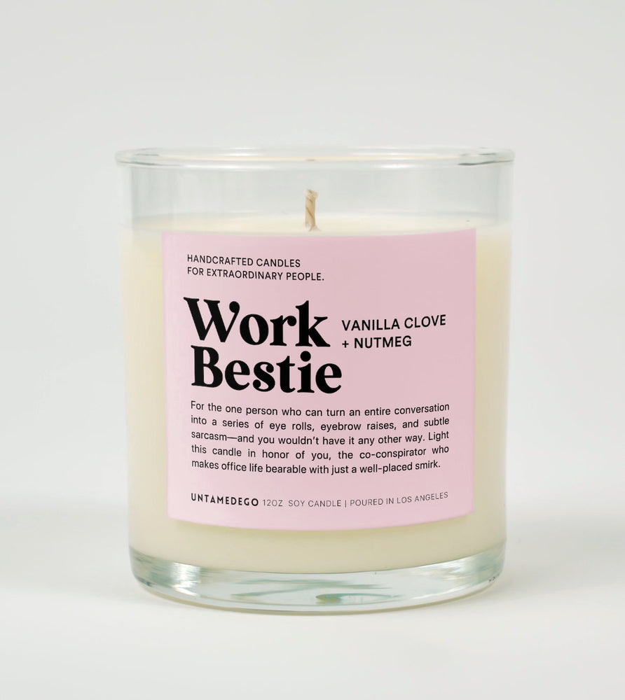 Work Bestie Glass Candle (Online Order Only)