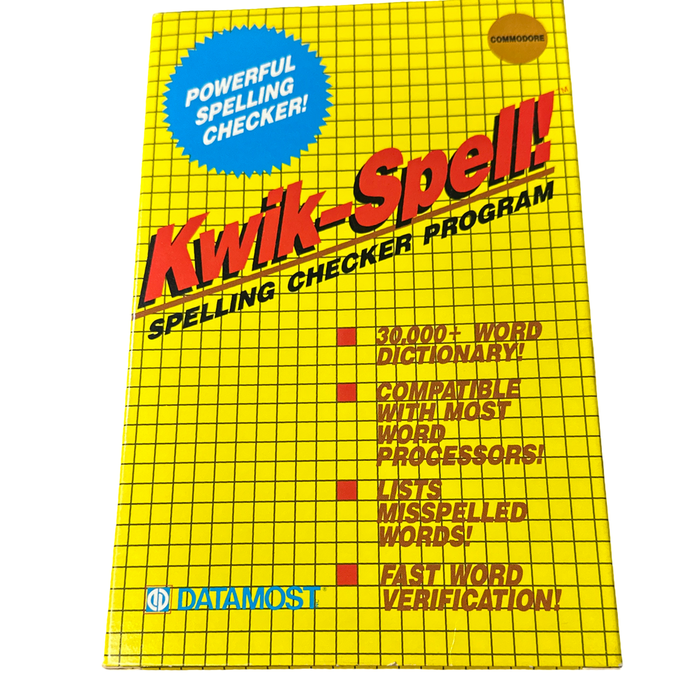 Kwik-Spell! - Commodore 64 (ONLINE ORDER ONLY)