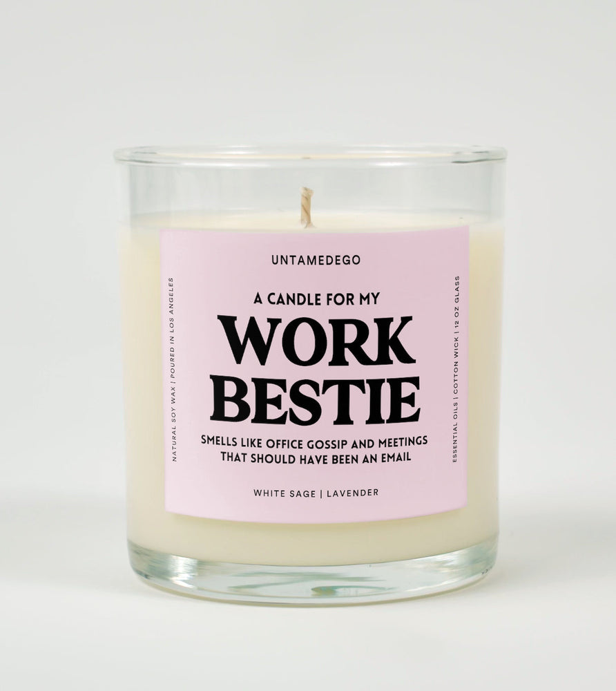 Work Bestie Glass Candle (Online Order Only)