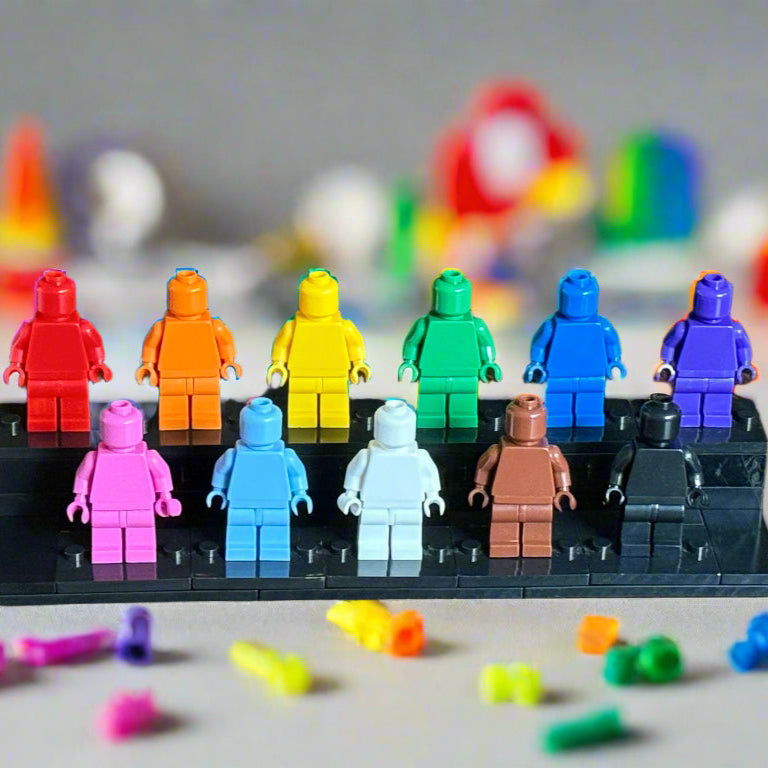 Pride Tribute Set - 11 Custom Monochrome Figures  – Brick Compatible Minifigures (ONLINE ORDER ONLY)