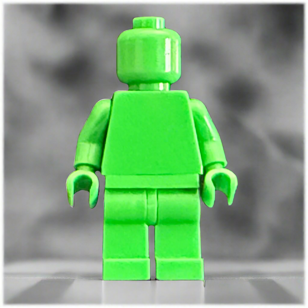 Monochrome Custom Minifigures – 40+ Vibrant Colors! (ONLINE ORDER ONLY)