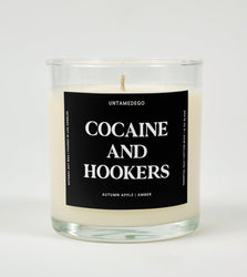 Cocaine And Hookers Glass Candle (Online Order Only)
