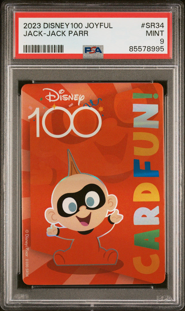 2023 CARD FUN DISNEY 100 JOYFUL JACK JACK PARR SR34 PSA 9 (Online Order Only)