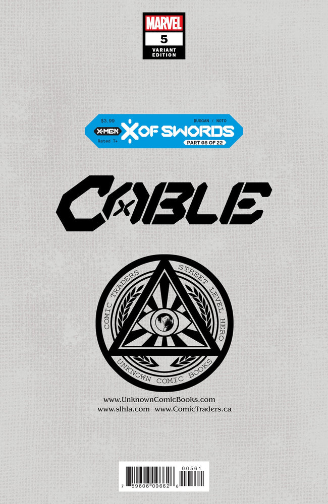 Cable #5 Unknown Comics Tyler Kirkham Exclusive Virgin Var Xos (10/14/2020) (Online Order Only)