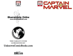 Captain Marvel #1 Unknown Comic Books Exclusive Blank 1/16/2019 (ONLINE ORDER ONLY)