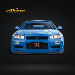 (Pre-Order) Cool Art Skyline R34 Blue #92 Ordinary 1:64 (ONLINE ORDER ONLY)