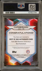 Graded 2023 Bowman U Best Caitlin Clark #B23CC /125 Best of 2023 Autograph Rookie RC Basketball Card PSA 10 Auto (ONLINE ORDER ONLY)