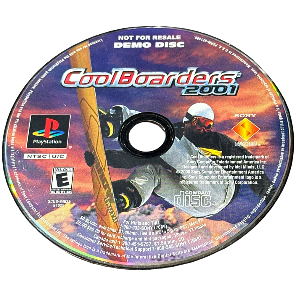 Cool Boarders 2001 Demo Disc - Playstation (ONLINE ORDER ONLY)
