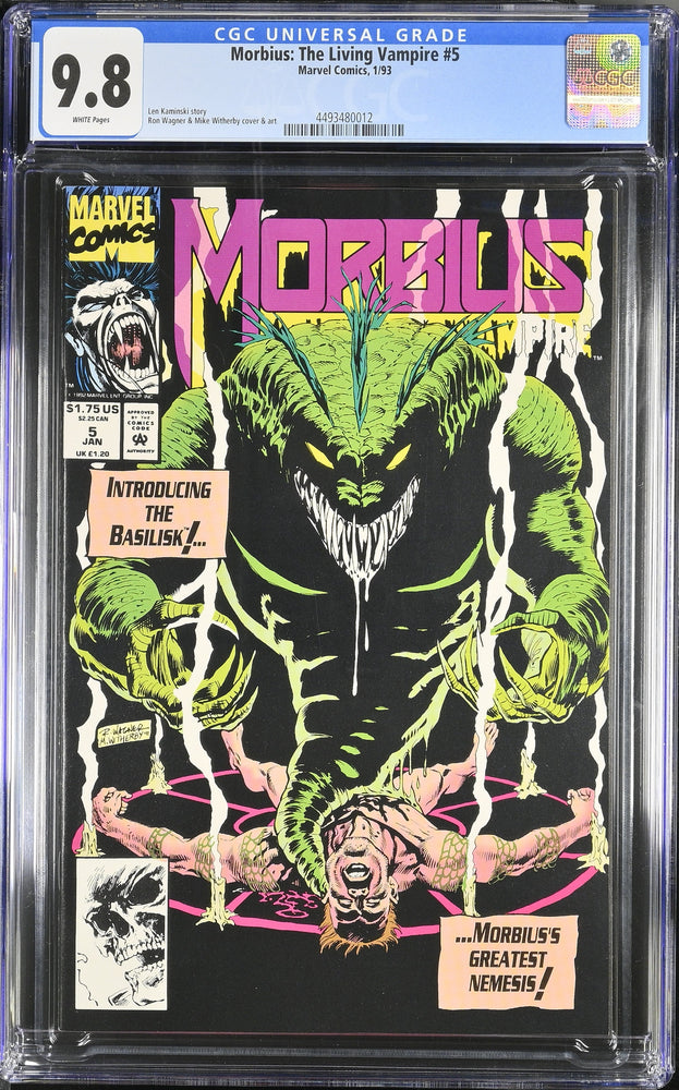 Morbius: The Living Vampire #5 (1993) - Graded CGC 9.8 (Online Order Only)