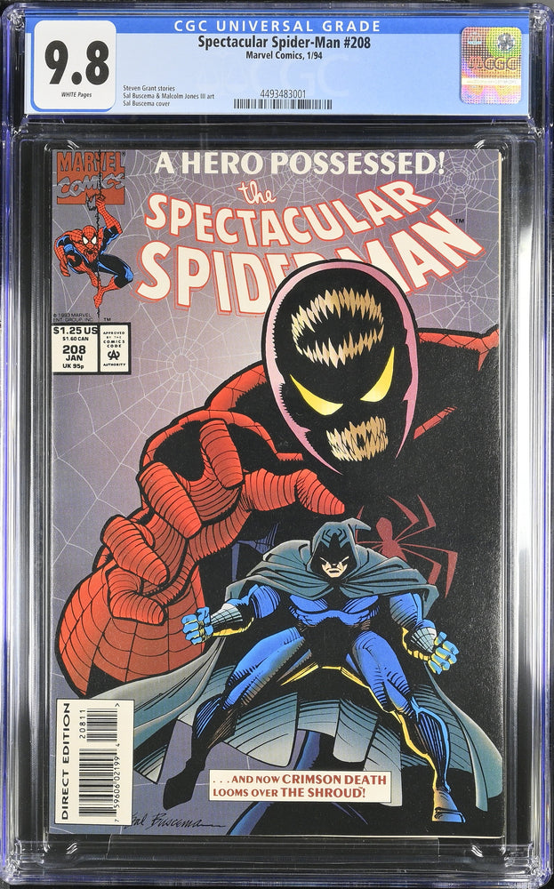 Spectacular Spider-Man #208 (1994) - Graded CGC 9.8 (Online Order Only)