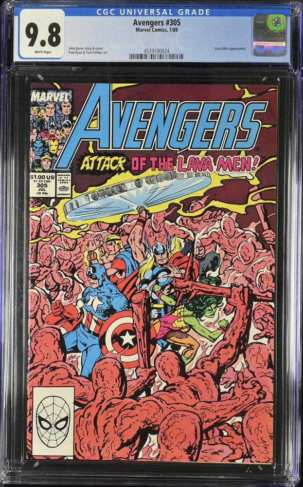 Avengers #305 (7/89) Graded CGC 9.8 (Online Order Only)