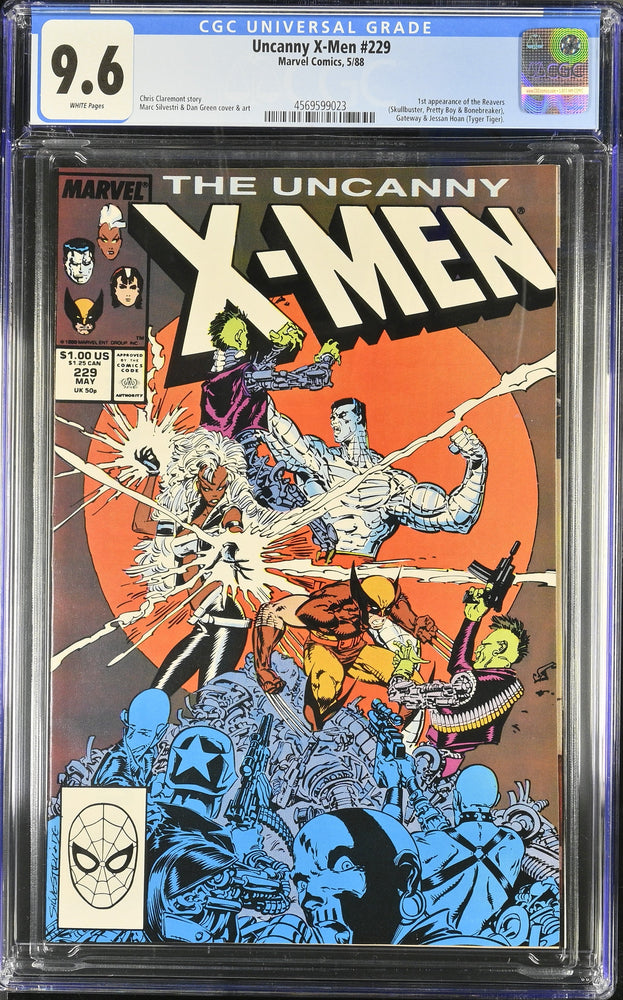 Uncanny X-Men #229 (5/88) Graded CGC 9.6 (Online Order Only)