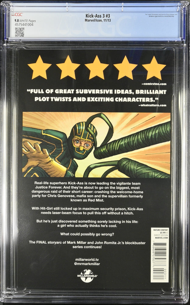 Kick-Ass 3 #3 (11/13) Graded CGC 9.8 (Online Order Only)