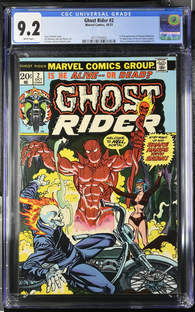 Ghost Rider #2 (10/73) Graded CGC 9.2 (Online Order Only)