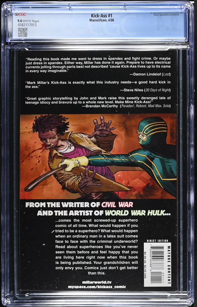 Kick-Ass #1 (4/08) Graded CGC 9.4 (Online Order Only)