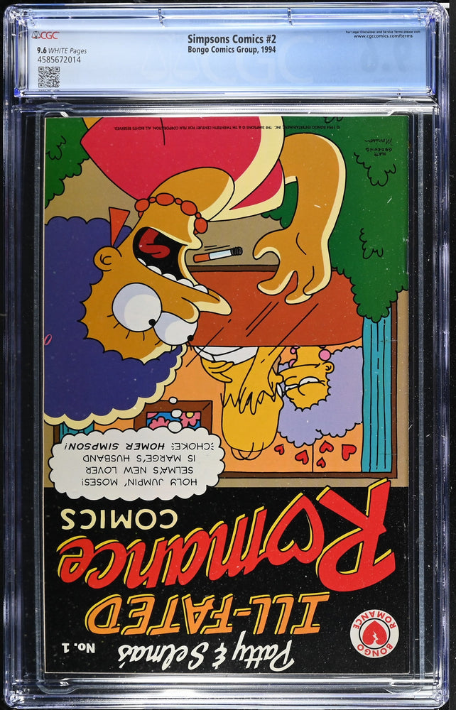 Simpsons Comics #2 (1994) Graded CGC 9.6 (Online Order Only)