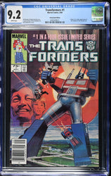 Transformers #1 (9/84) Graded CGC 9.2 Newsstand Edition (Online Order Only)