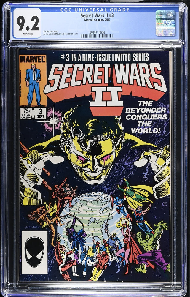 Secret Wars II #3 (9/85) Graded CGC 9.2 (Online Order Only)
