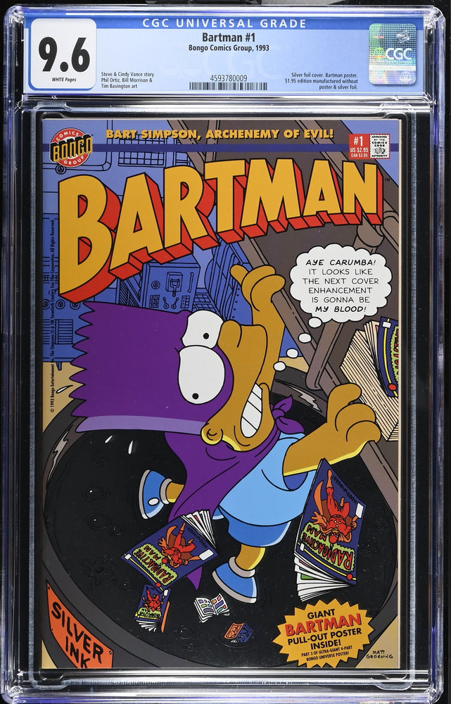 Bartman #1 (1993) Graded CGC 9.6 (Online Order Only)